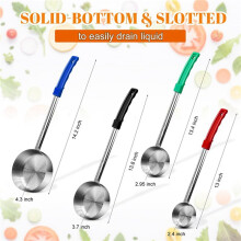 20x Stainless Steel Solid Portion Control Ladle Spoon - Perfect for Weight Watchers, Buffets, 2oz 4oz 6oz 8oz Spoodle