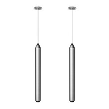 2X Milk Frother Handheld Battery Operated Mixer Electric Foam Maker for Coffee Stainless Steel Milk Foamer Coffee