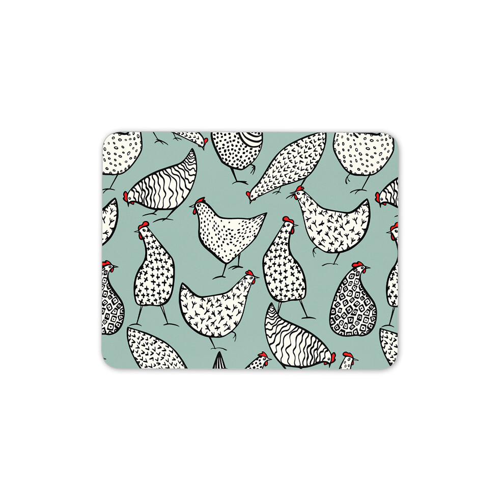 Destination Vinyl Ltd Cute Hens Mouse Mat Pad - Chickens Chicken Farm Farmer Mum Gift Computer #13190 7625909861861