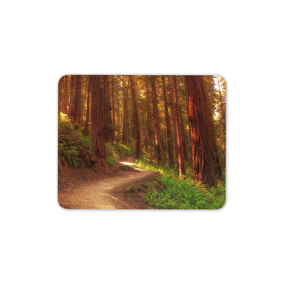 Destination Vinyl Ltd Redwood Tree Forest Mouse Mat Pad - Woods Forrest Trees Fun Gift Computer #13072 7625907367846