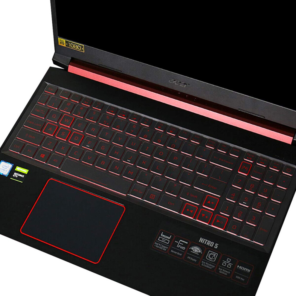 Keyboard Cover For Acer Nitro 5, Nitro 16, Nitro 17, Predator Helios 300 Ph315-55/54/53/52 Ph317-53/54, Nitro 5 An515-58/57/56/54/55/45/43/44 8414753551559