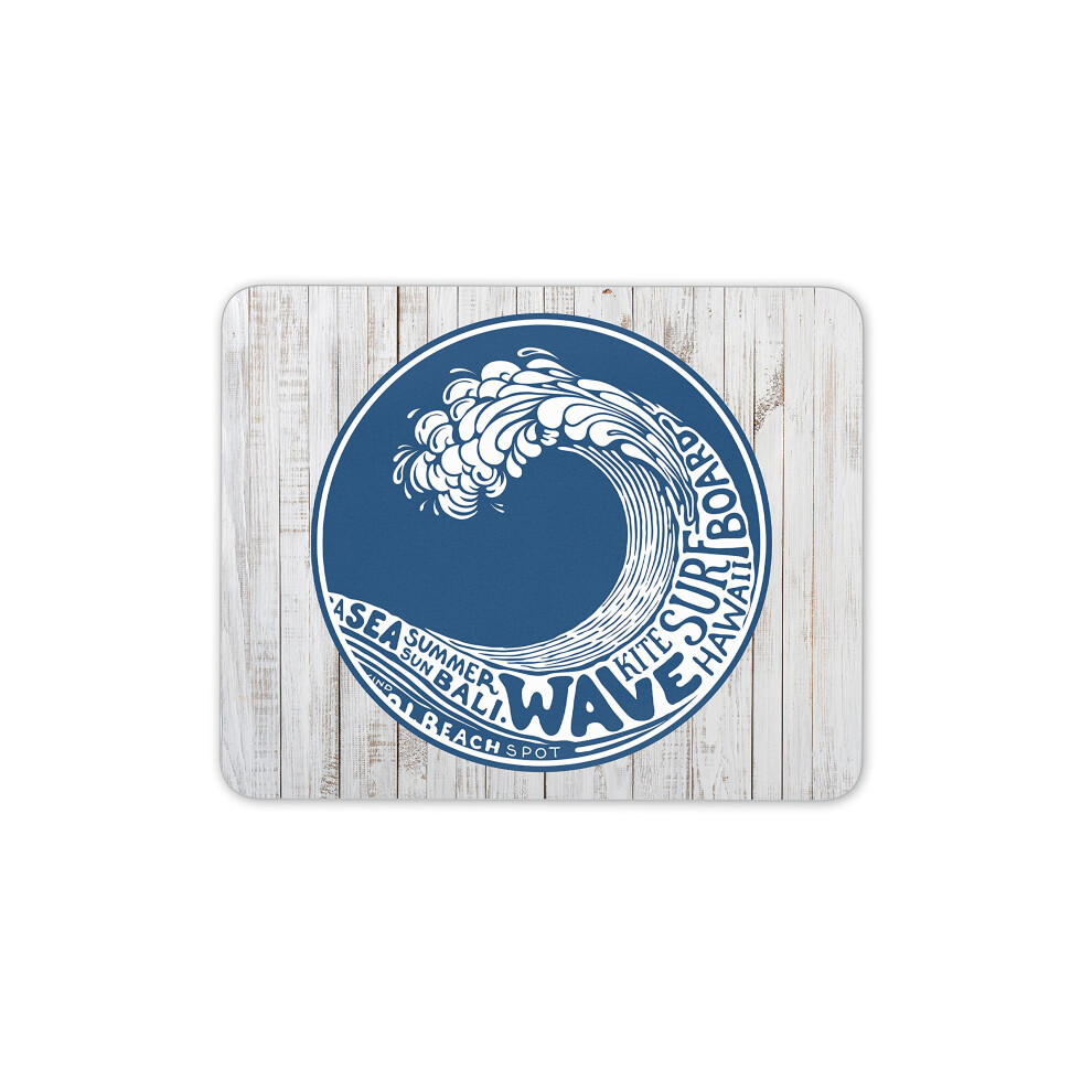 Destination Vinyl Ltd Surfer Wave Mouse Mat Pad - Bali Surf Kite Board Hawaii Gift Pc Computer #4196 7625901206295