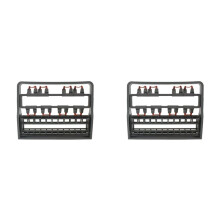 2X Portabicchieri per Lavastoviglie, Cestello per Bicchieri da Vino e Bicchieri A Calice con Contenitore Flessibile e Design Softgrip