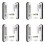 4X Digital Push Button Door Lock Key Pad Code Combination Access Mechanical Keyless 1