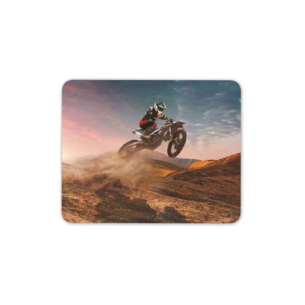 Destination Vinyl Ltd Motocross Bike Jump Mouse Mat Pad - Motorbike Biker Dirt Computer #12452 7625945532190