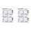 4pcs ECG 7 Step Ruler,ECG 7 Step Ruler for ECG/EKG Interpretation,ECG Reference Guide Ruler,EKG Calipers Measuring Tool 1