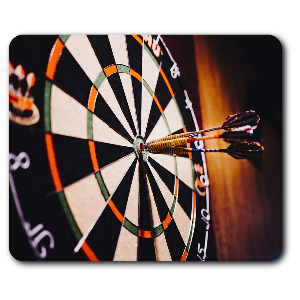 Destination Vinyl Ltd Dart Board Darts Bullseye Mouse Mat Pad Computer Pc Laptop Gaming Office Home Desk Accessory Gadget 2415 7625998863562