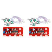 2X UPC1892 HIFI Stereo-Vorverstärker Lautstärkeregler, Höhenbalance Bass Fertigplatine Potentiometer-Trennung
