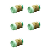 5X 10L Composteerbare Vuilniszakken, Biologisch Afbreekbare Zak voor Keukenafval, Vuilniszakken van Maïszetmeel, Zak voor Keukenafval