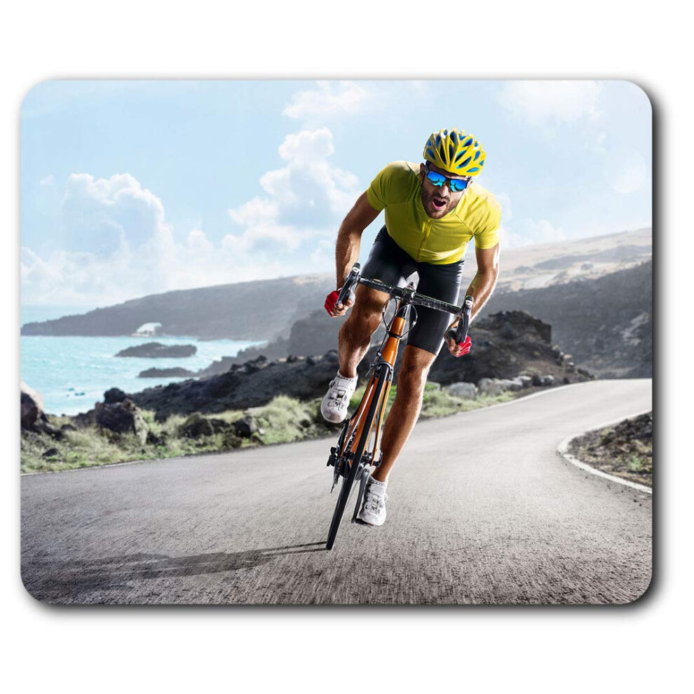 Road Bicycle Race Bike Cycling Mens Mouse Mat Pad Computer Pc Laptop Gaming Office Home Desk Accessory Gadget 24114 7625999355080