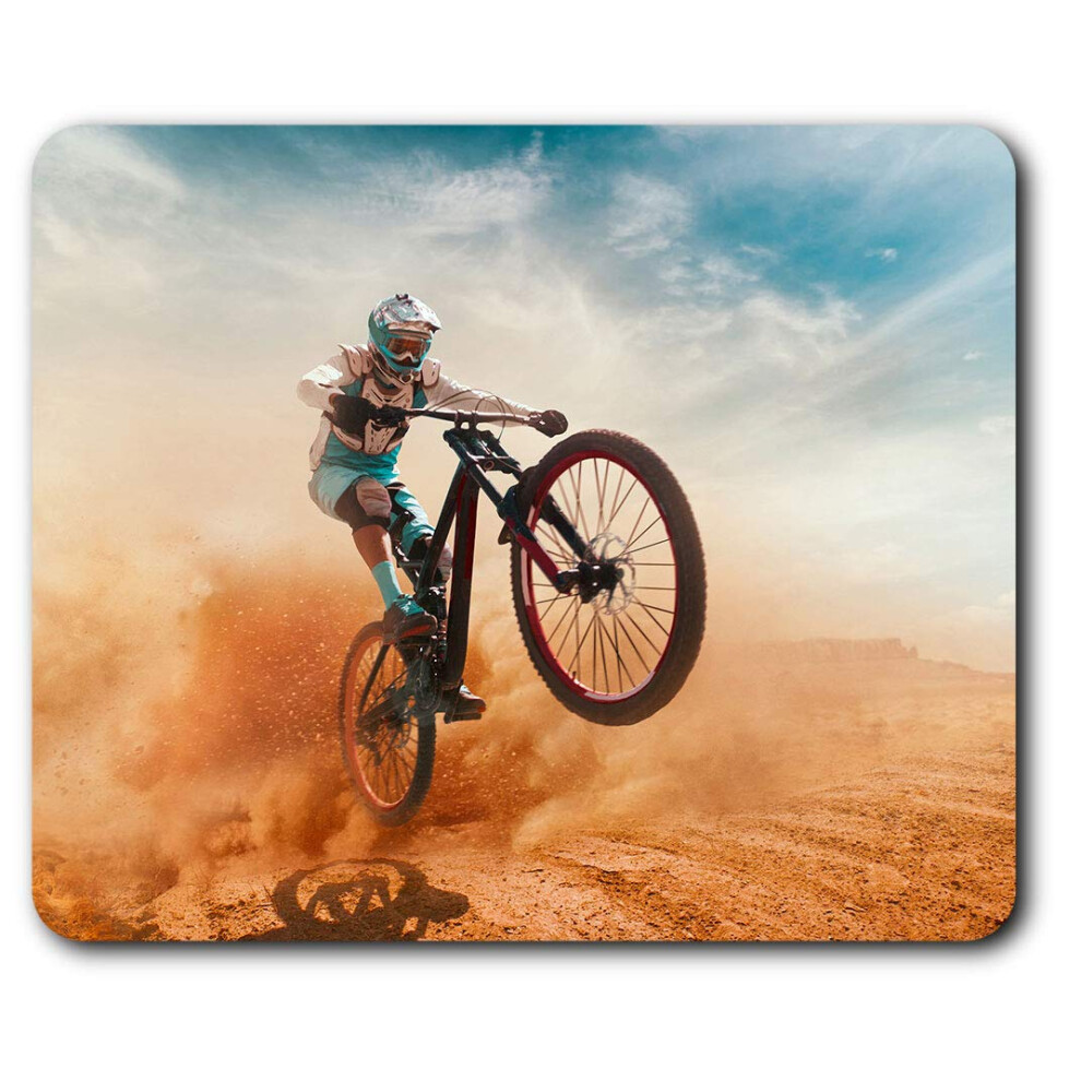 Mountain Bike Trick Biker Mouse Mat Pad Computer Pc Laptop Gaming Office Home Desk Accessory Gadget 2755 7625998895211
