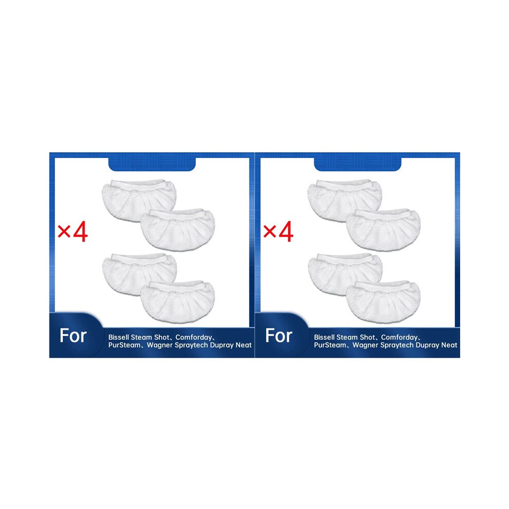 8 Pcs Microfiber Steam Mop Pads For Steam Shot,Comforday,Pursteam,Wagner Spraytech Dupray Neat Steam Cleaner 4714039247218