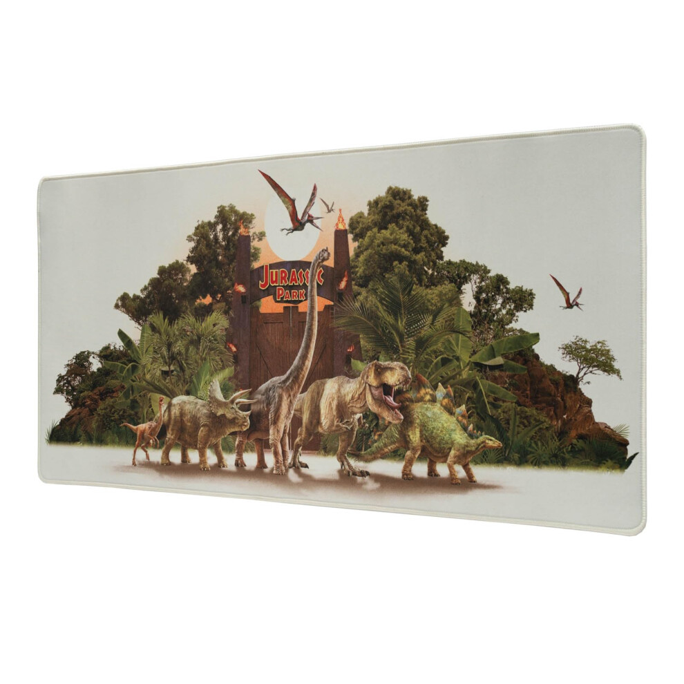 Grupo Erik Xxl Mouse Pad - Jurassic Park Merchandise | Gaming Desk Mat 31.5 X 13.8 Inches, Non-Slip Rubber Keyboard & Mouse Mat Large | Jurassic World 8435747814429
