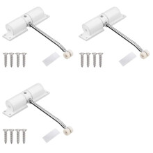 3X Automatic Door Closer, Zinc Alloy Safety Spring Door Closer Adjustable 30 Kg Closing Door Hinge