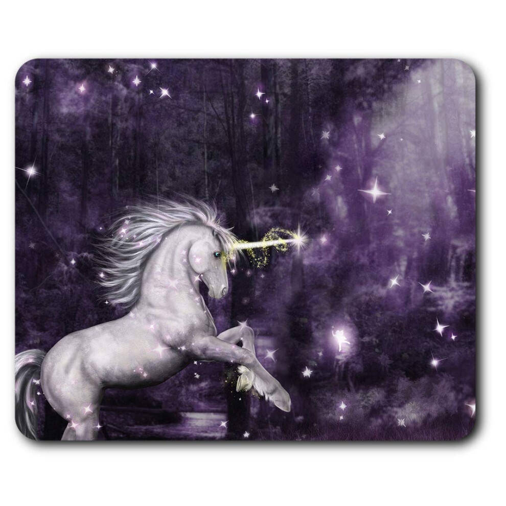 Unicorn Fantasy Animal Stars Girls Mouse Mat Pad Computer Pc Laptop Gaming Office Home Desk Accessory Gadget 16729 7625998794996