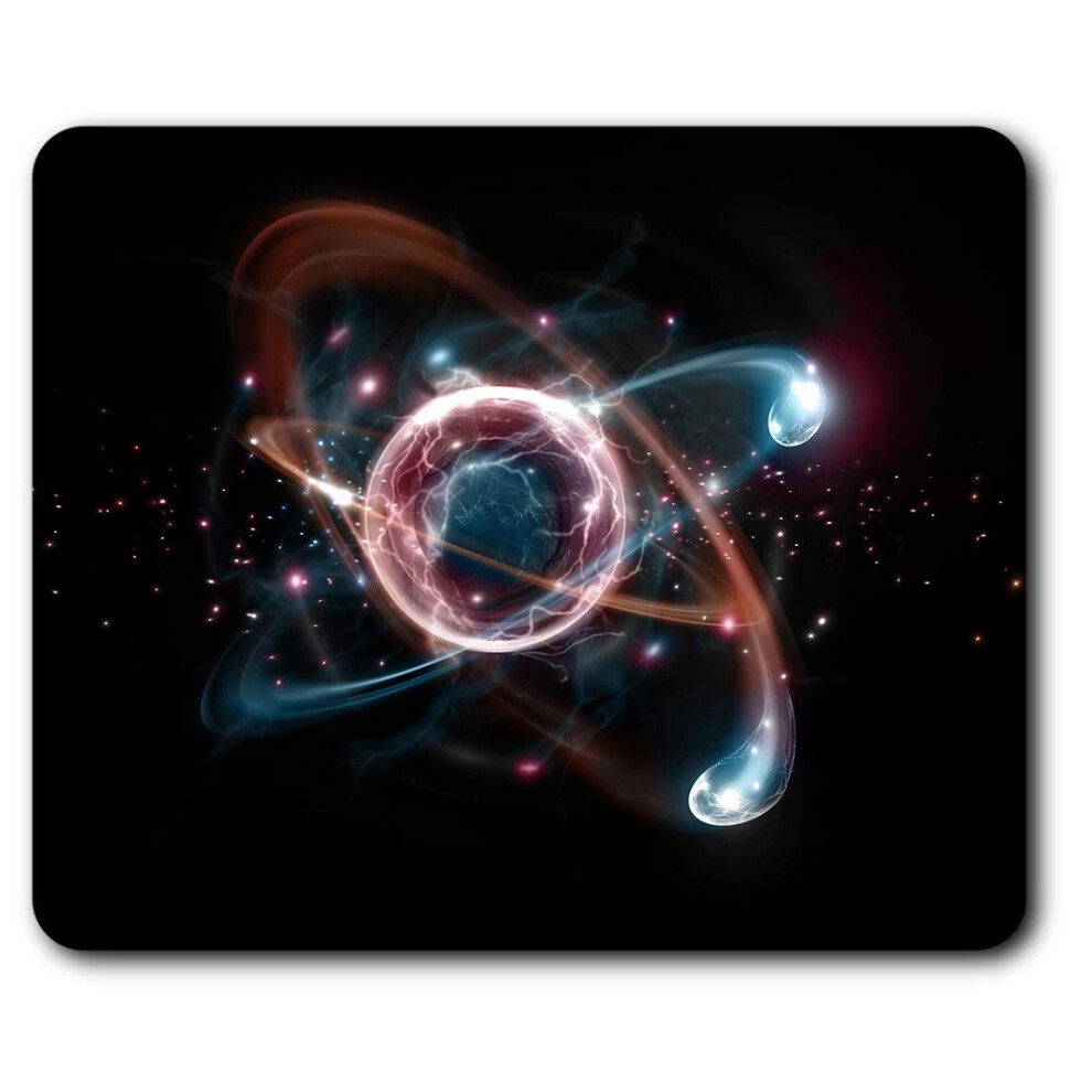 Destination Vinyl Ltd Comfortable Mouse Mat - Atomic Particles Science Physics 23.5 X 19.6 Cm (9.3 X 7.7 Inches) For Computer & Laptop, Office, 7625998556174