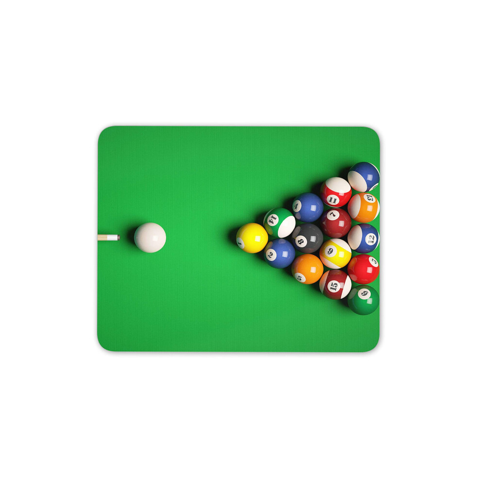 Destination Vinyl Ltd Pool Table Mouse Mat Pad - Snooker Balls Game Pub Bar Men's Computer #16462 7625945895035