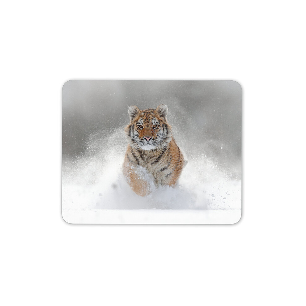 Destination Vinyl Ltd Beautiful Tiger Mouse Mat Pad - Big Cat Snow Mum Sister Gift Pc Computer #8600 7625905321123
