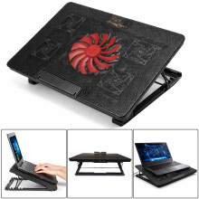 5 Fan Laptop Cooling Pad Adjustable USB Cooler