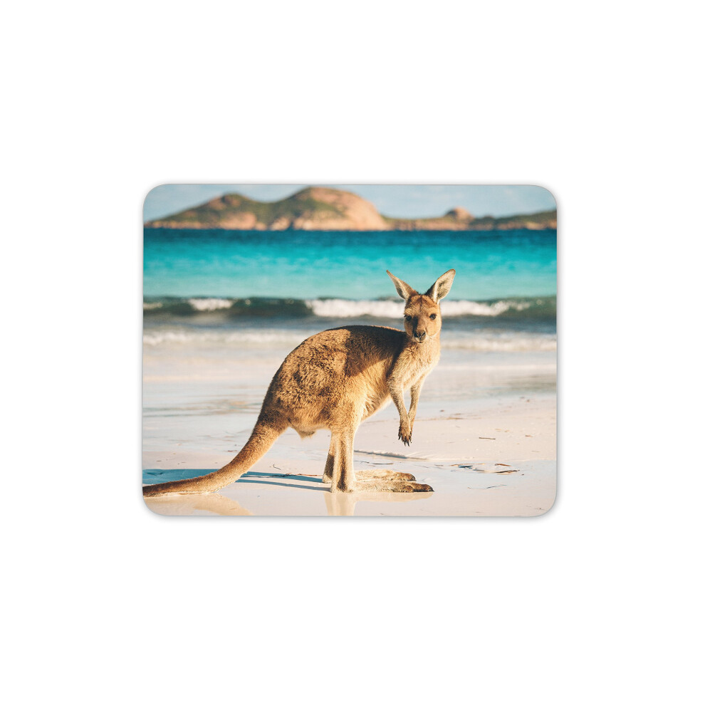 Destination Vinyl Ltd Cute Australian Kangaroo Mouse Mat Pad - Joey Australia Fun Gift Computer #8812 7625898480258