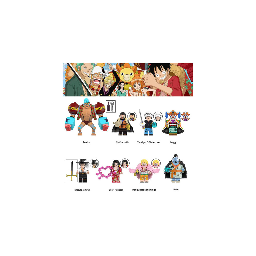Photos - Action Figures / Transformers 8PCS One Piece Minifigures Toys collection building blocks Christmas Gift Toys