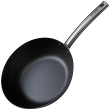 SKOTTSBERG Wok Pan, 28 cm, Pre-seasoned, Non-Stick Effect, Suitable for All Hob Types