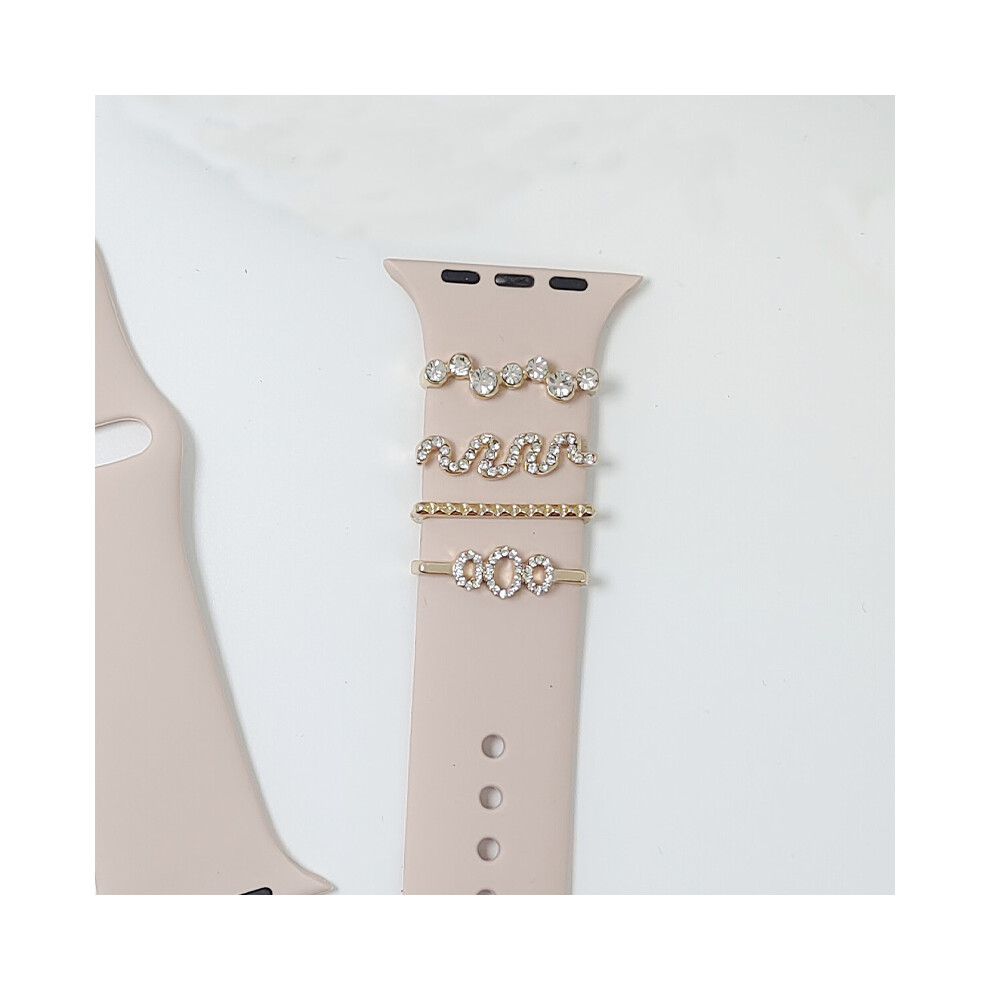 (5) Strap Decoration For Smartwatches Trinket Ring Bauble Rhinestone Jewellery