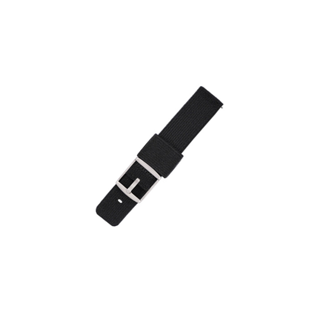 Black (Black) Nylon Strap For Omegas Swatch Planet Quick Release 20Mm Replacement Wristband
