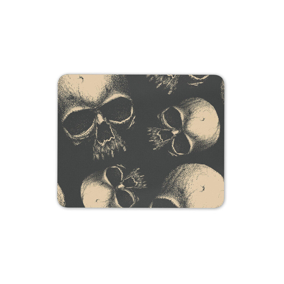 Destination Vinyl Ltd Creepy Skulls Mouse Mat Pad - Gamer Men's Brother Student Computer #14211 7625897921714