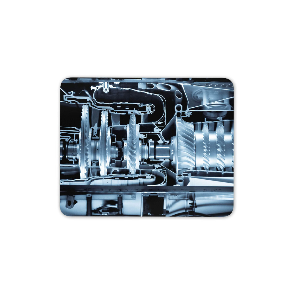 Destination Vinyl Ltd Jet Engine Mouse Mat Pad - Gears Engineer Mechanic Men's Computer #16425 7625941858928