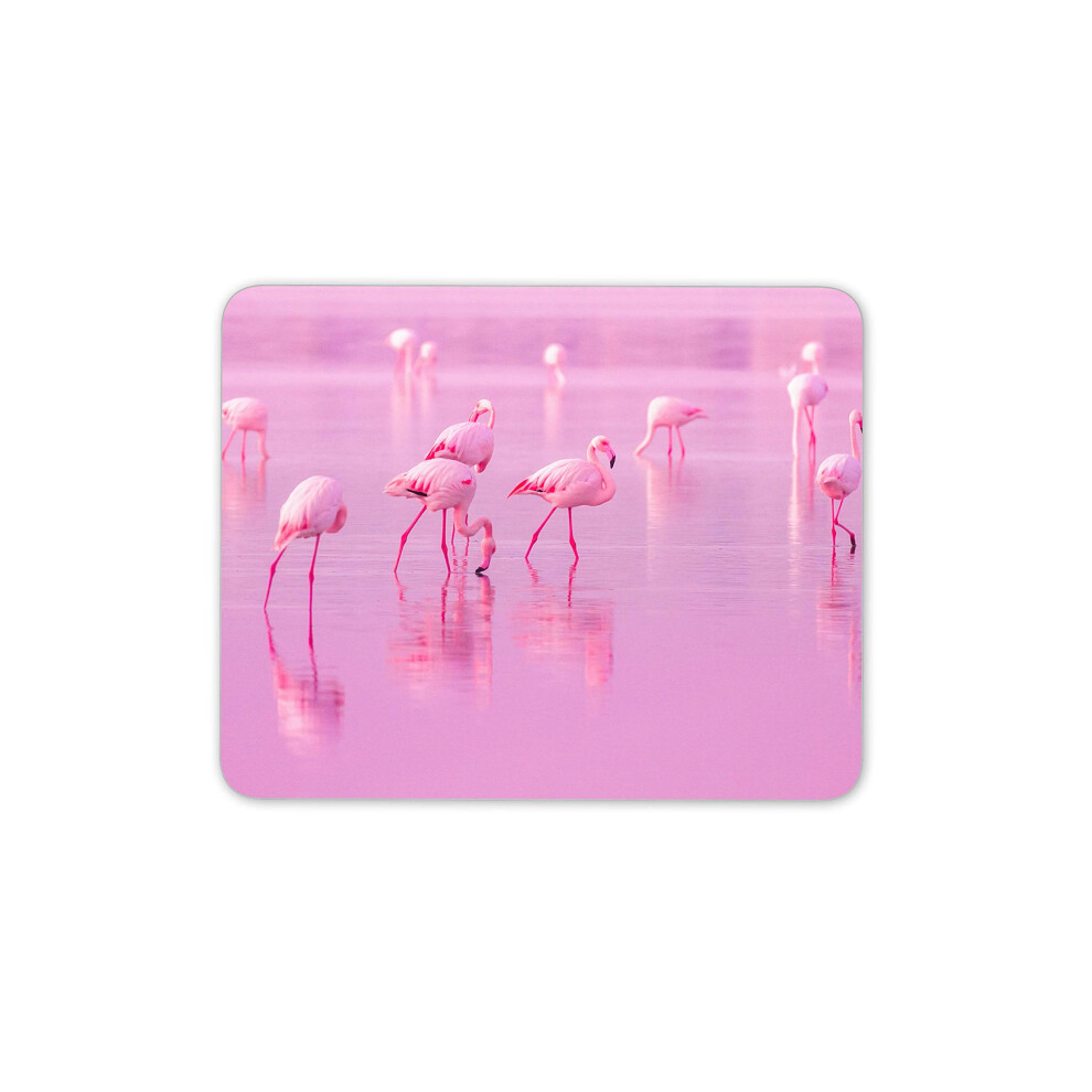 Flock Of Flamingos Mouse Mat Pad - Nature Animal Fun Computer #14346 Pink 7625911290017