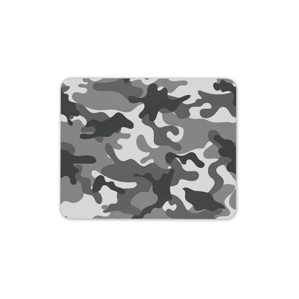 Destination Vinyl Ltd Camouflage Camo Mouse Mat Pad - Army Raf Navy Teenager Computer #13120 Grey 7625903909804