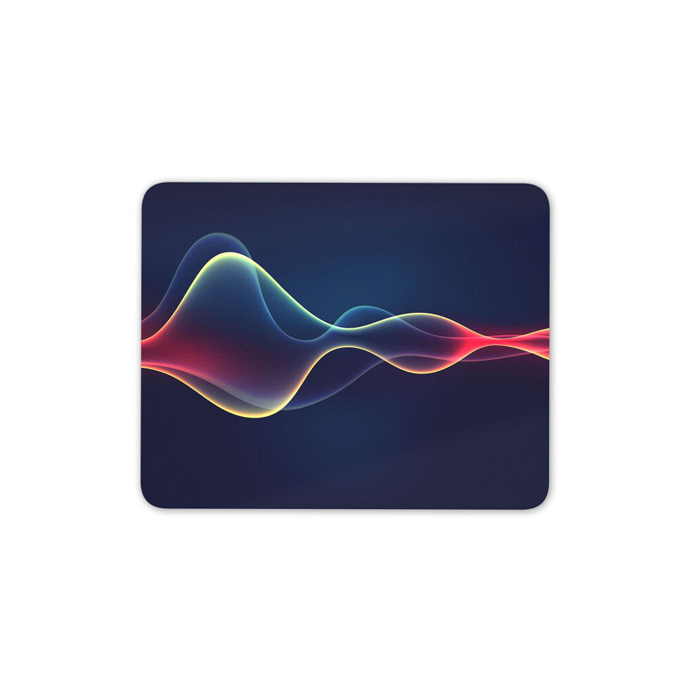 Destination Vinyl Ltd Neon Sound Wave Mouse Mat Pad - Music Dj Teen Son Brother Computer #12305 7625944357398