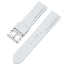 (Grey) 20MM Strap For The Swatch Omega Joint Moon Planet Curved Centre Square Buckle