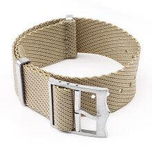 (Khaki, 22MM) Nylon Strap For One Over Tudor Biwan Small Red Flower Canvas Strap