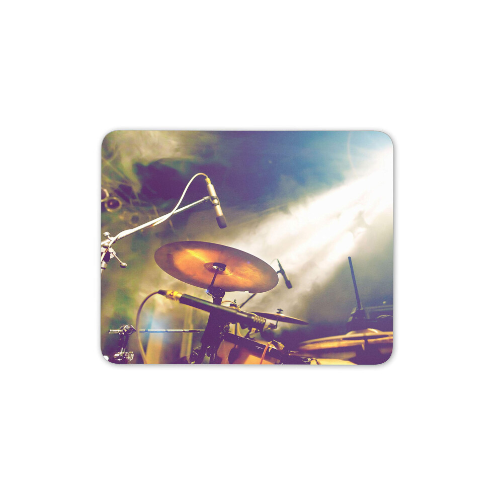 Destination Vinyl Ltd Drum Kit Mouse Mat Pad - Musician Music Band Drummer Computer #16491 7625936146047