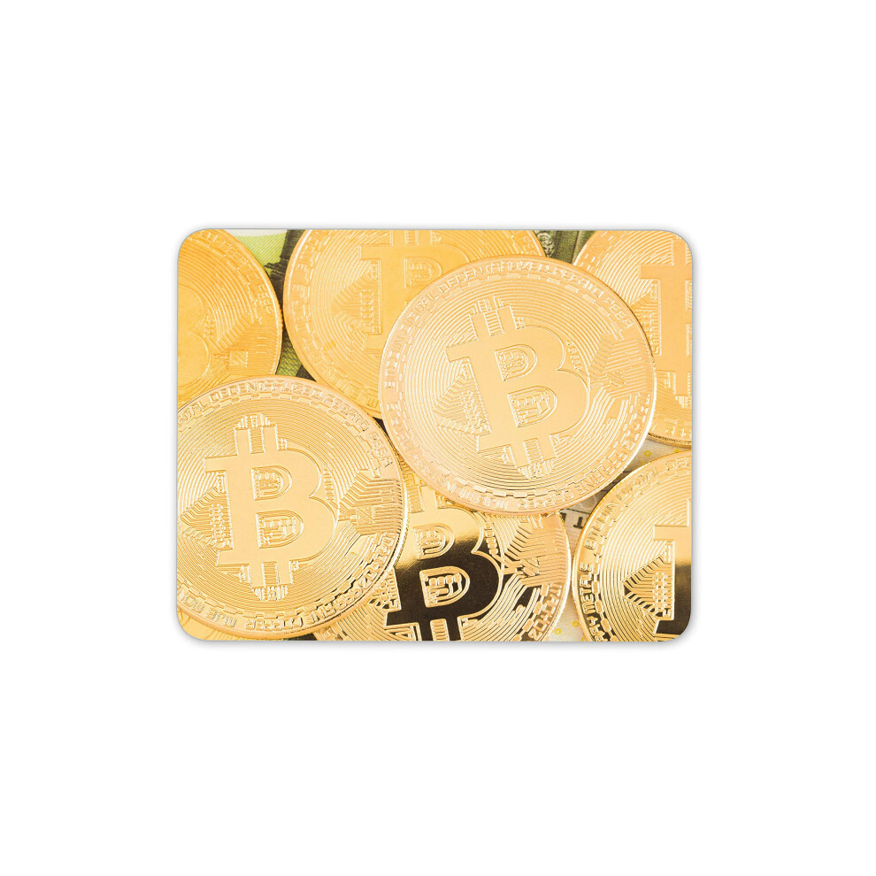 Destination Vinyl Ltd Shiny Bitcoin Mouse Mat Pad - Cryptocurrency Office Computer #12490 7625936106072