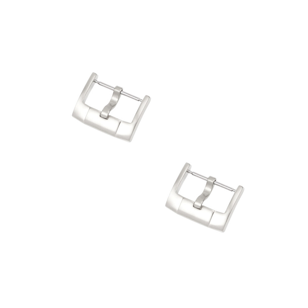(18Mm ) 2Pcs Stainless Steel Pin Buckle For Swatch 18/20/22/24Mm Watch Accessories Silver 320997354642