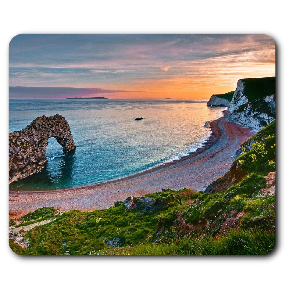 Durdle Door Sunset Beach England Mouse Mat Pad Computer Pc Laptop Gaming Office Home Desk Accessory Gadget 16182 7625998742430