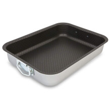Menax Roasting Pan, Aluminium with Triple Nonstick Coating, Rectangular, 40 cm