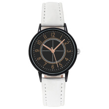 (White) Elegant Ladies Quartz Watch with Frosted Belt - Simple Digital Fashion Casual Dress Watch