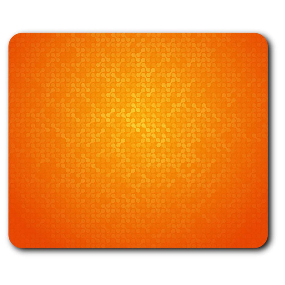 Bright Patterned Mouse Mat Pad Computer Pc Laptop Gaming Office Home Desk Accessory Gadget 2558 Orange 7625998875312