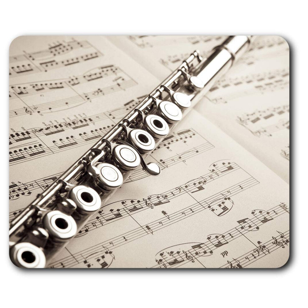 Flute Instrument Music Mouse Mat Pad Computer Pc Laptop Gaming Office Home Desk Accessory Gadget 2146 7625998838645