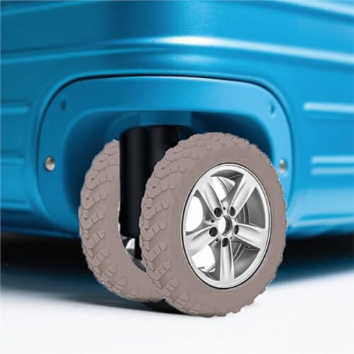 8pcs Suitcase Wheel Protector, Silent Silicone Wheel Protector, Universal Wheel Replacement Accessory 2