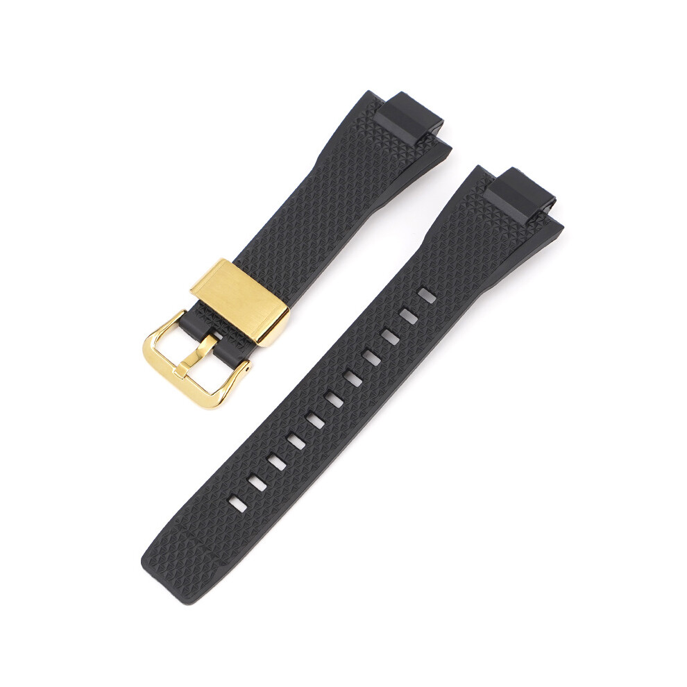 (Steel Ring 3) Strap For Casio GST-B400 Steel Heart Quick Release Rubber Lugged Strap