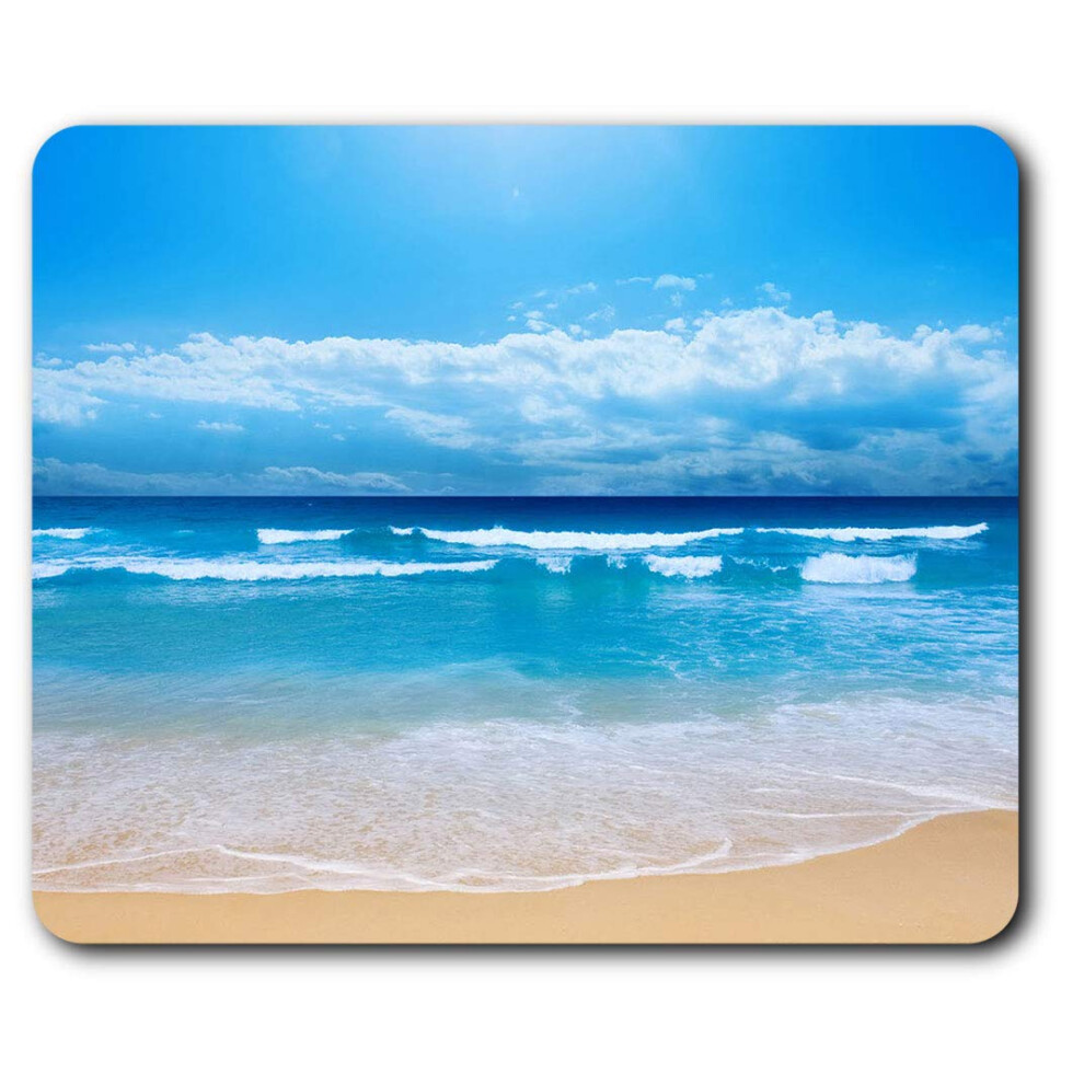 Beach Scene Seaside Mouse Mat Pad Computer Pc Laptop Gaming Office Home Desk Accessory Gadget 8962 7625999178054