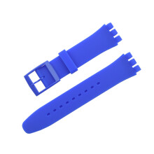 (Dark Blue, 12mm) Silicone Strap For Swatch Jelly Three Eyes Classic 12/17/19/20MM Trigeminal