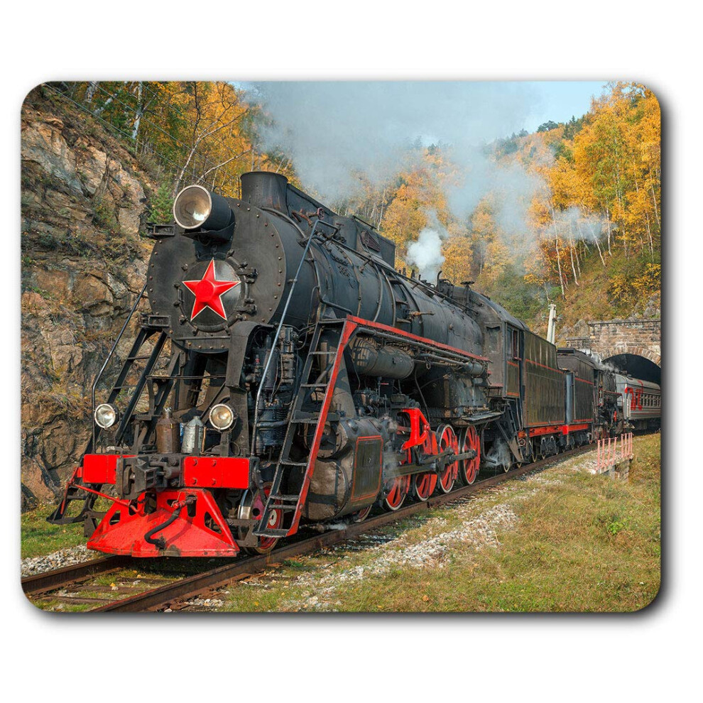 Steam Train Railway Mouse Mat Pad Computer Pc Laptop Gaming Office Home Desk Accessory Gadget 2177 7625998842093
