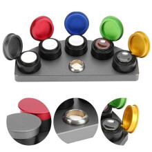 Watch Repair Oil Dip Oiler Stand Die-Cast Anti Slip Base with Dust Free Covers
