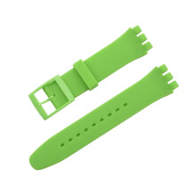 (Light Green, 12mm) Silicone Strap For Swatch Jelly Three Eyes Classic 12/17/19/20MM Trigeminal